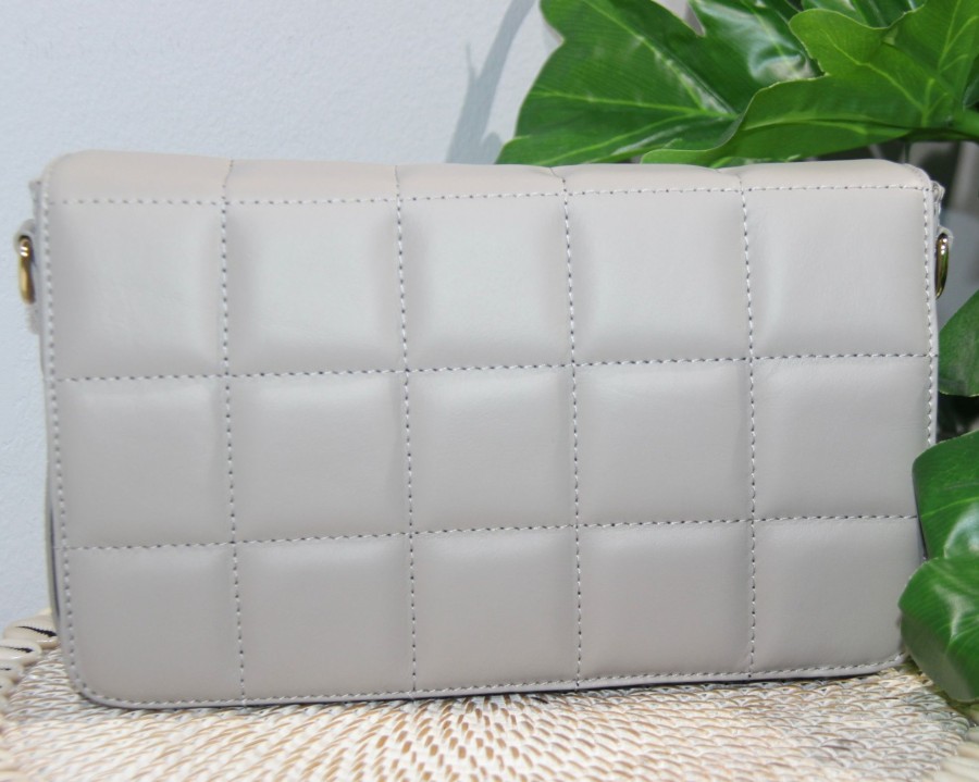 Accessories White Ginger | Renata Structured Bag - Grey