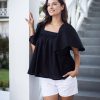 Clothing White Ginger | Gigi Top Black