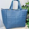 Accessories White Ginger | Carolina Quilted Bag - Denim Blue