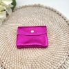 Accessories White Ginger | Fuchsia Metallic Leather Coin Purse